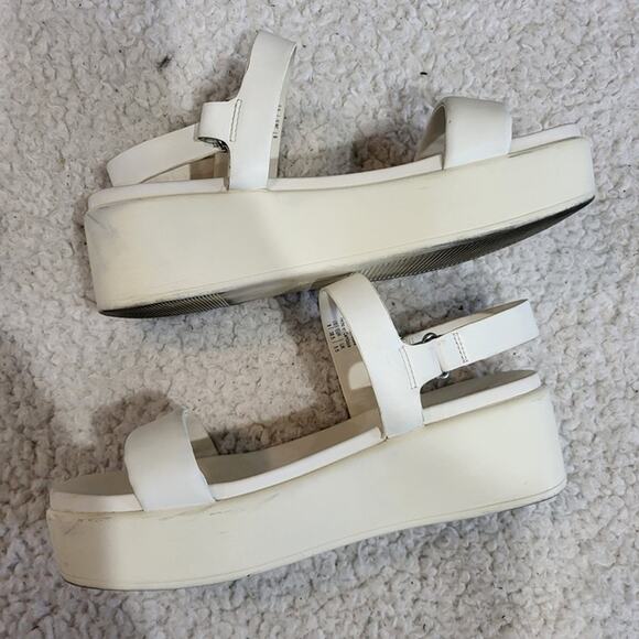 ALDO Tisdal Platform wedge sandal white size 8 - Picture 3 of 9